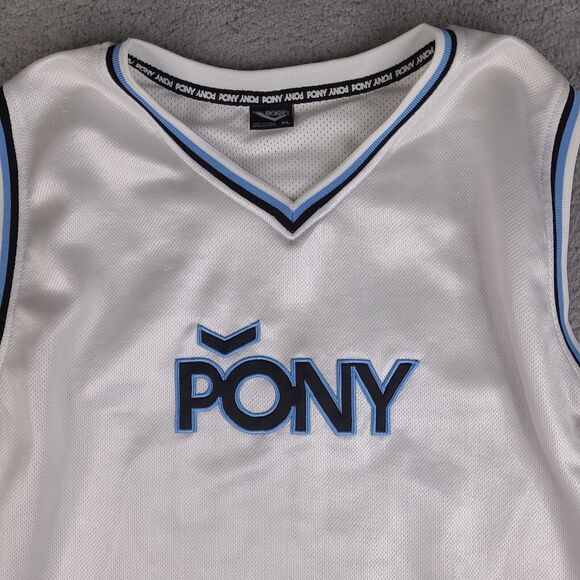 Vintage Pony Sports Basketball Jersey Mens XL White #30 Team Pony Apparel - Picture 3 of 16